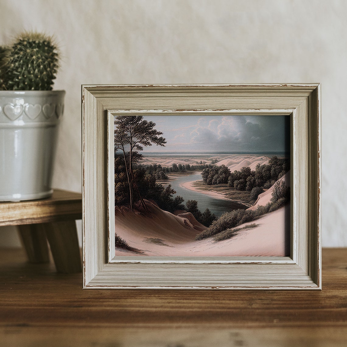Indiana Dunes National Park Vintage Oil Painting Indiana Usa Instant 173 - Image 2