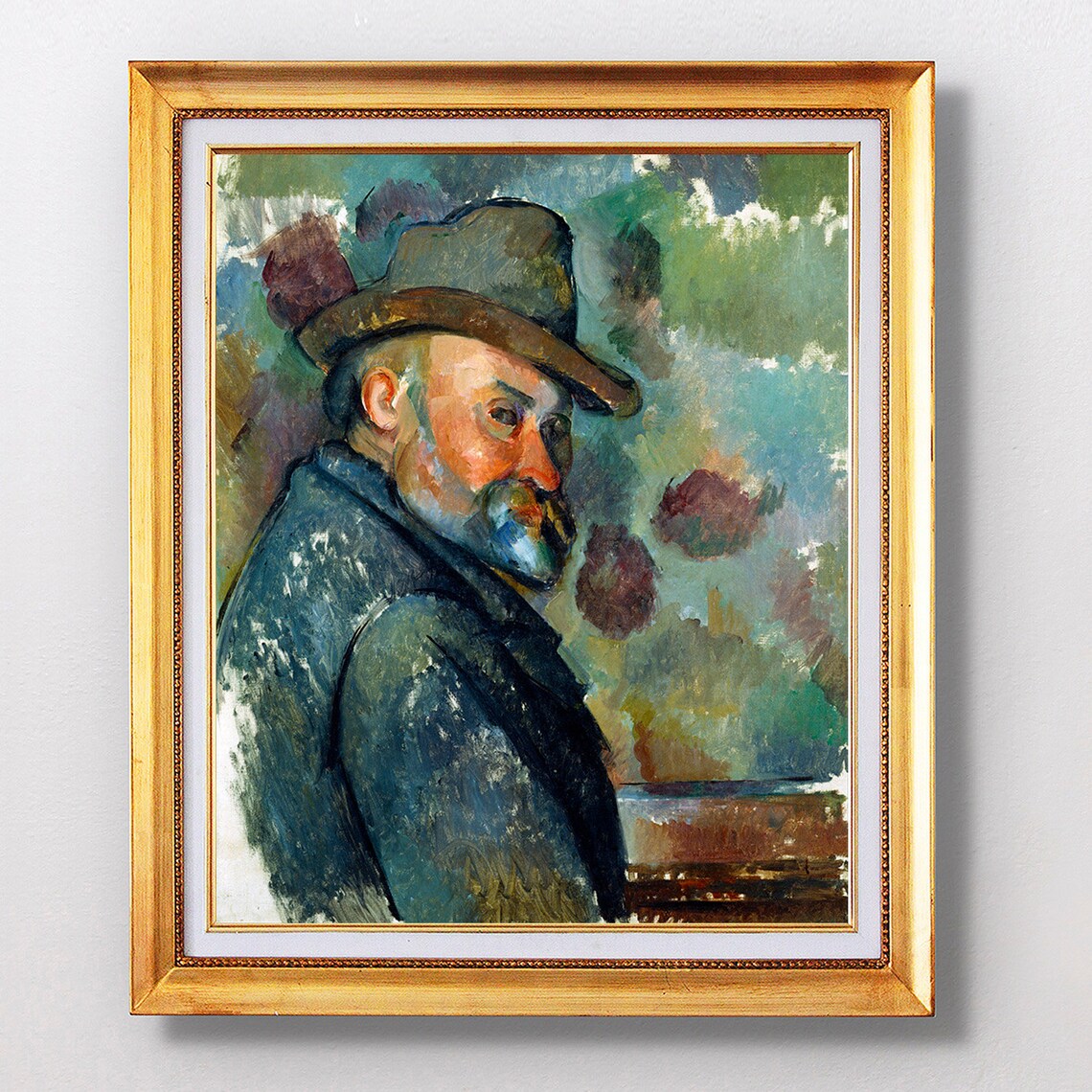 Paul Cezanne Self Portrait With A Hat 1894 Fine Art Glice Sku 0257
