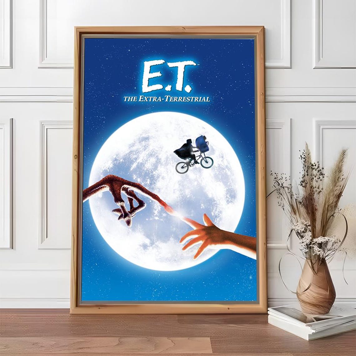 E T The Extra Terrestrial Moon Bicycle Finger Touch Movie Poster - Image 2