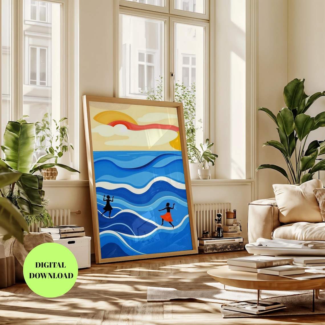 Matisse Inspired Abstract Dance, Modern Decor