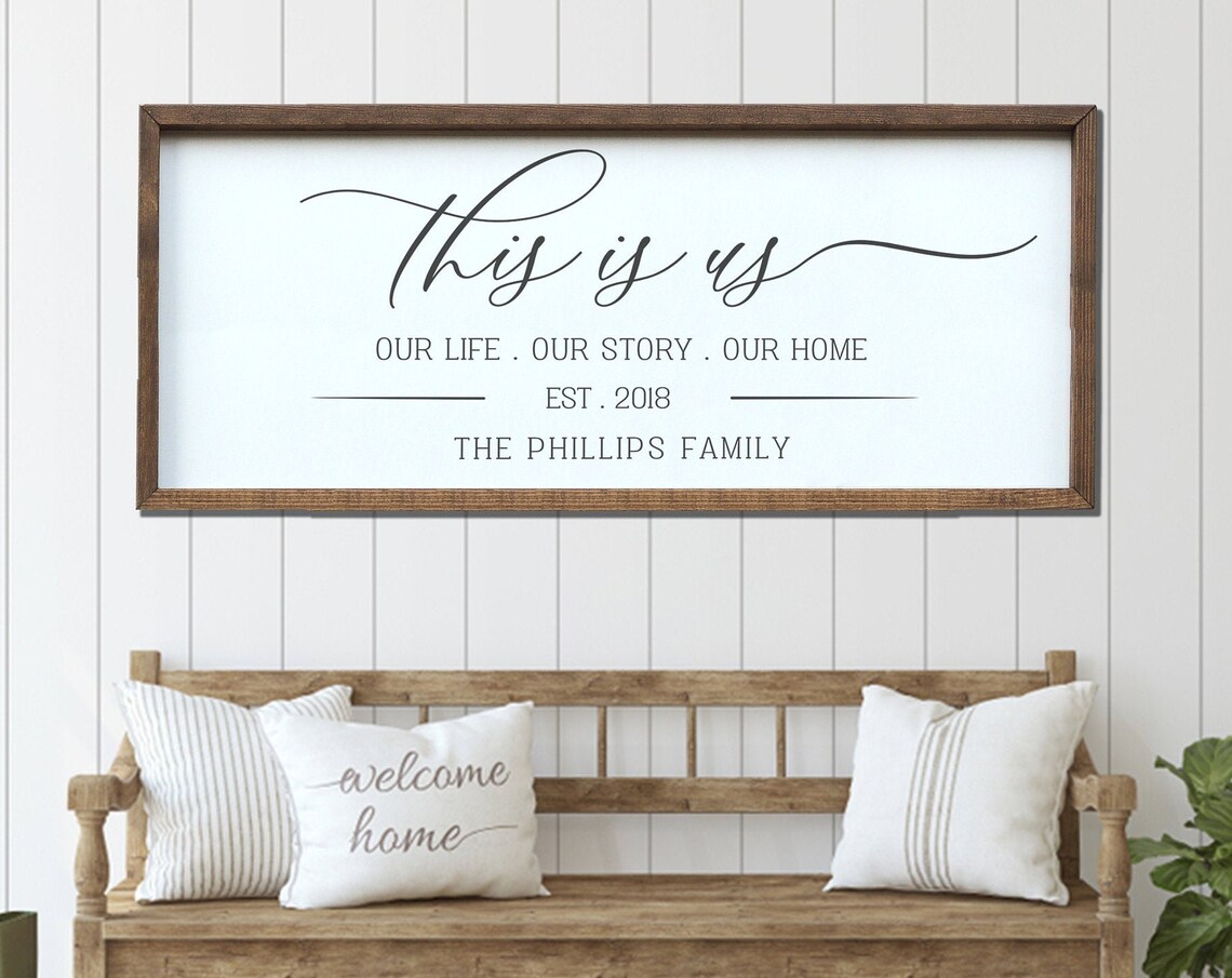 Family Name Sign, Our Life Our Story Our Home - Image 3