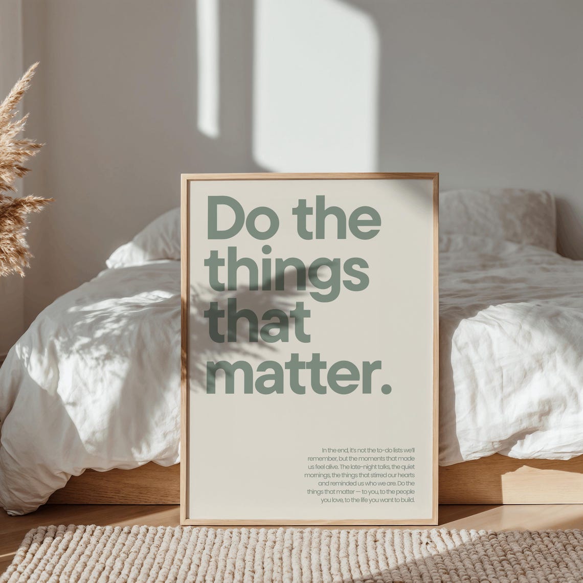 Do The Things That Matter Retro Sage Green Quote - Image 2