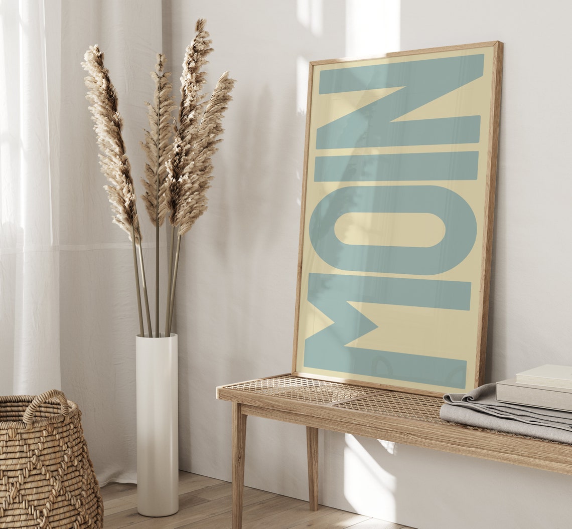 Moin Poster, Hamburg Sylt Typography Art Print - Image 2