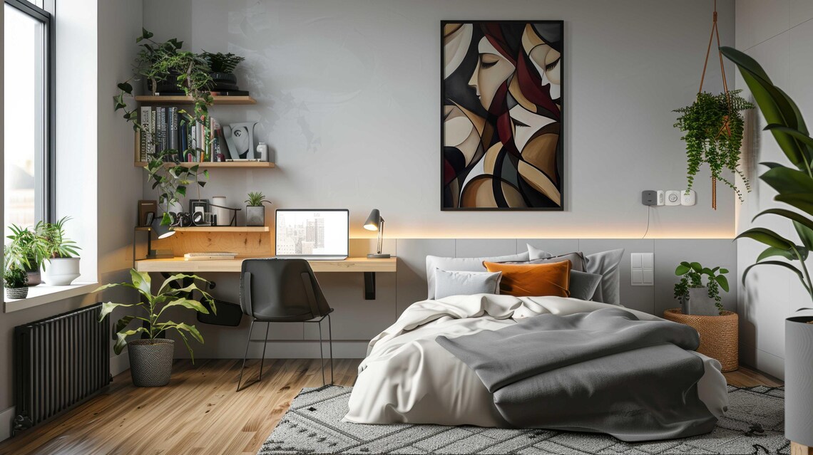 Abstract Expressionist Modern Housewarming Art Print - Image 3