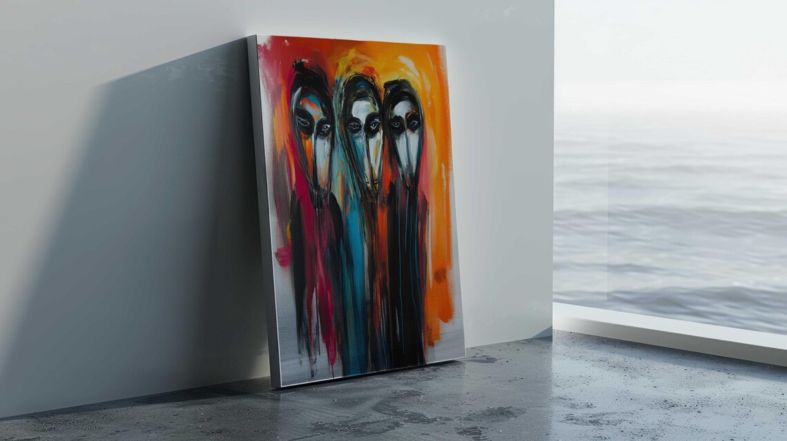 Abstract Expressionist Modern Art, Housewarming - Image 2