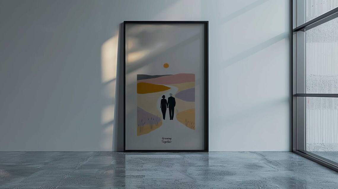 Growing Old Together, Modern Expressionist Artwork - Image 2