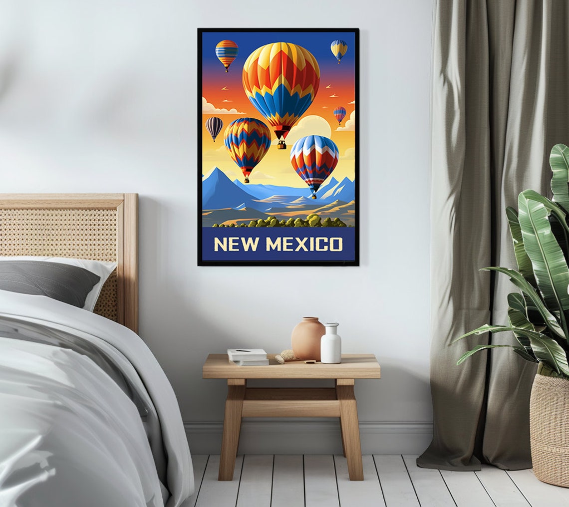New Mexico State Vintage Poster New Mexico State Wall Art New Mexico State Retro - Image 3