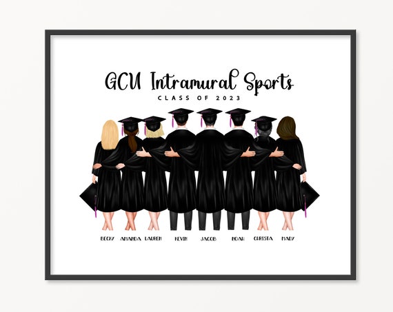Group Graduation Personalized Print Group Of Grad Friends College Graduation Gift For Best Friends Class Of 2023 High School