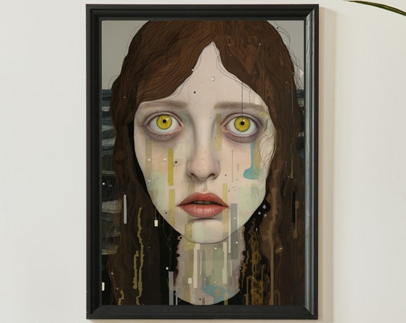 Lemon Eyes Unique Canvas Art Print