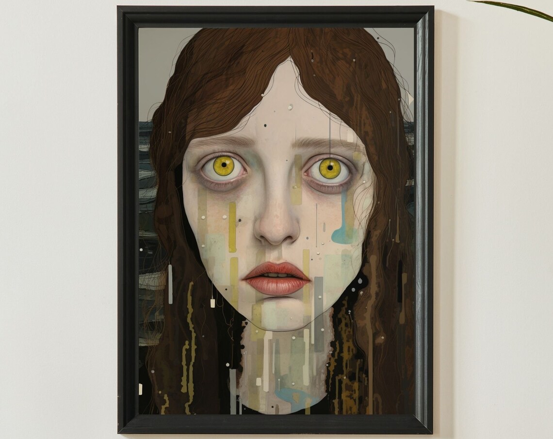 Lemon Eyes Unique Canvas Art Print