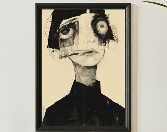 About A Mood No3 Unique Canvas Art Print