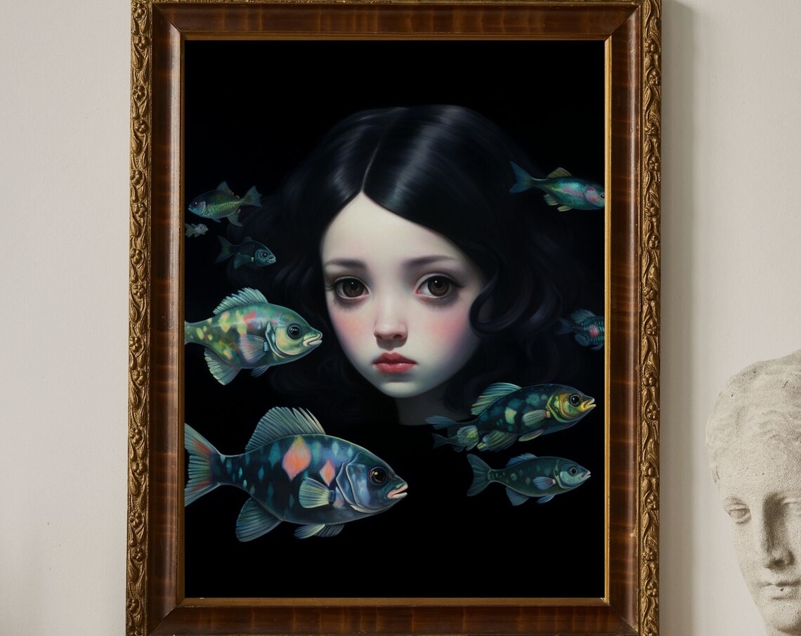 Deep Thought Unique Canvas Art Print