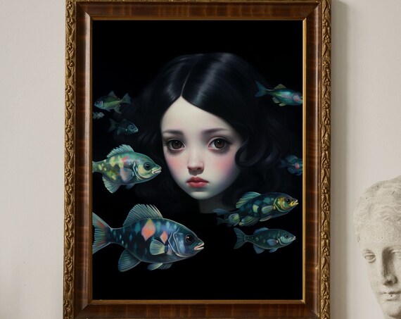 Deep Thought Unique Canvas Art Print