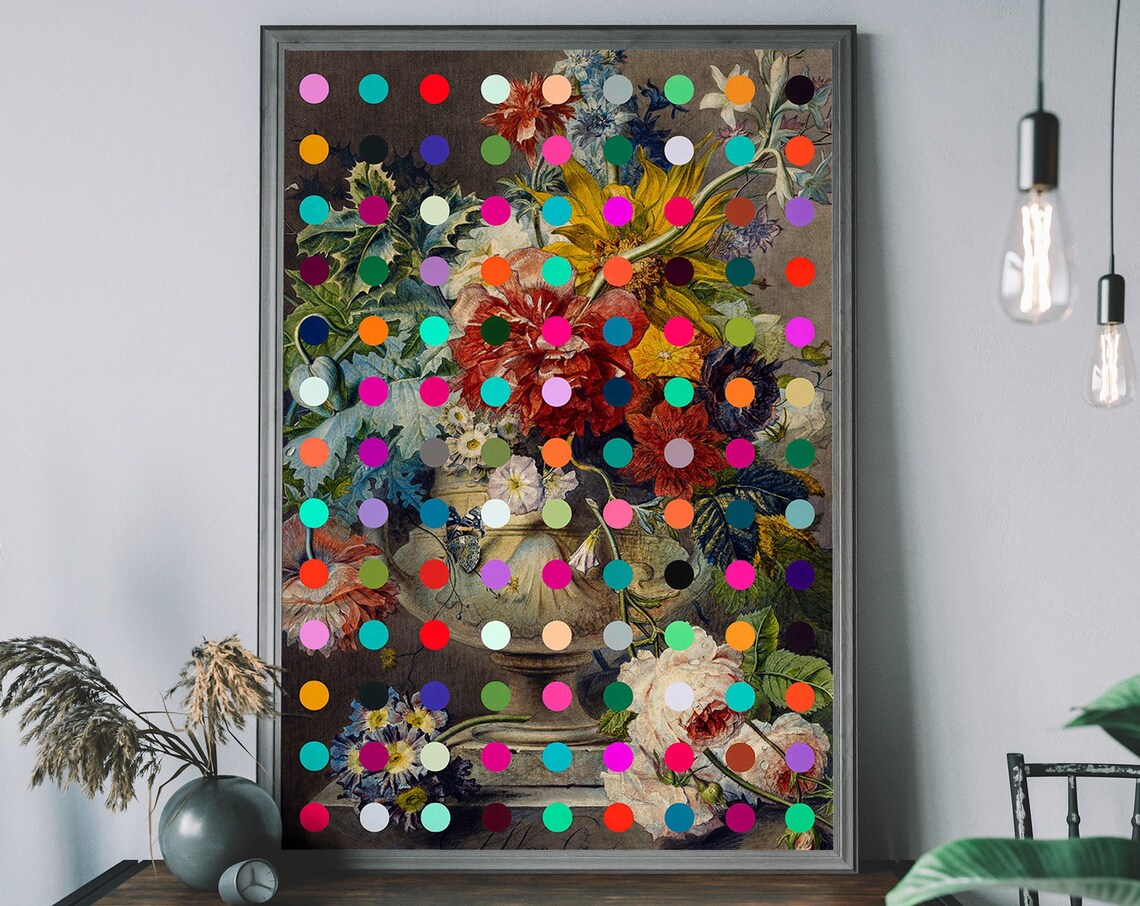 Renaissance Vintage Floral Painting Art Print