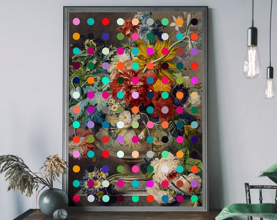 Renaissance Vintage Floral Painting Art Print
