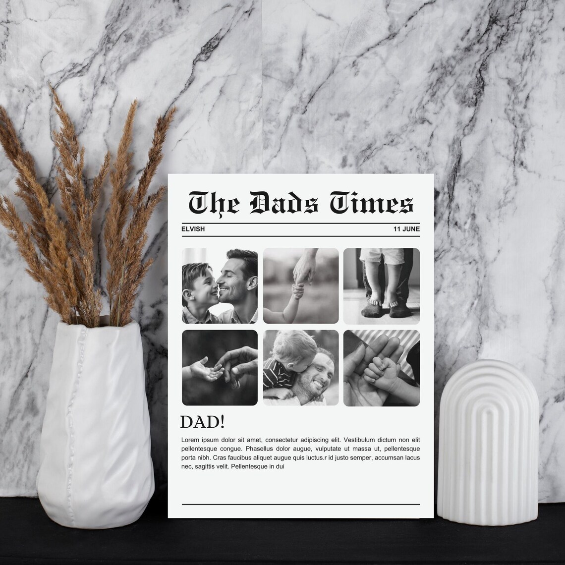 Dad Defination Photo Template Collage, Fathers Day Gift - Image 4