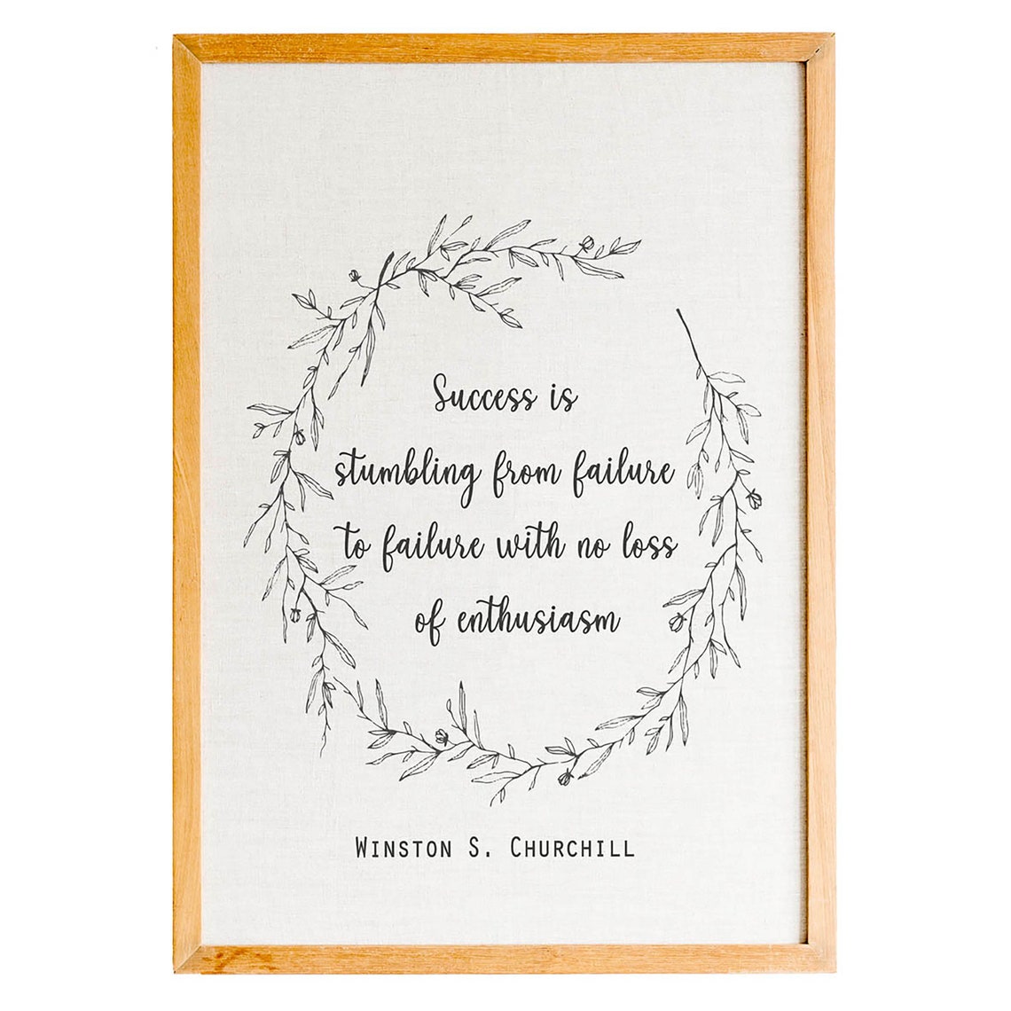 Success Is Stumbling From Failure Winston Churchill Quote Poster