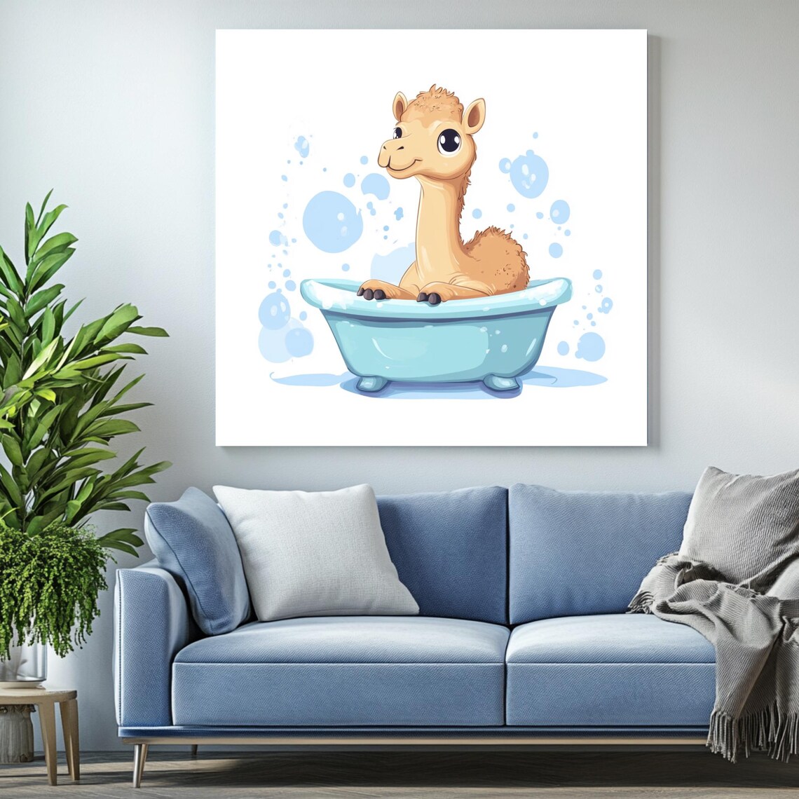 Camel Bathroom Wall Decor, Funny Animal Print - Image 2