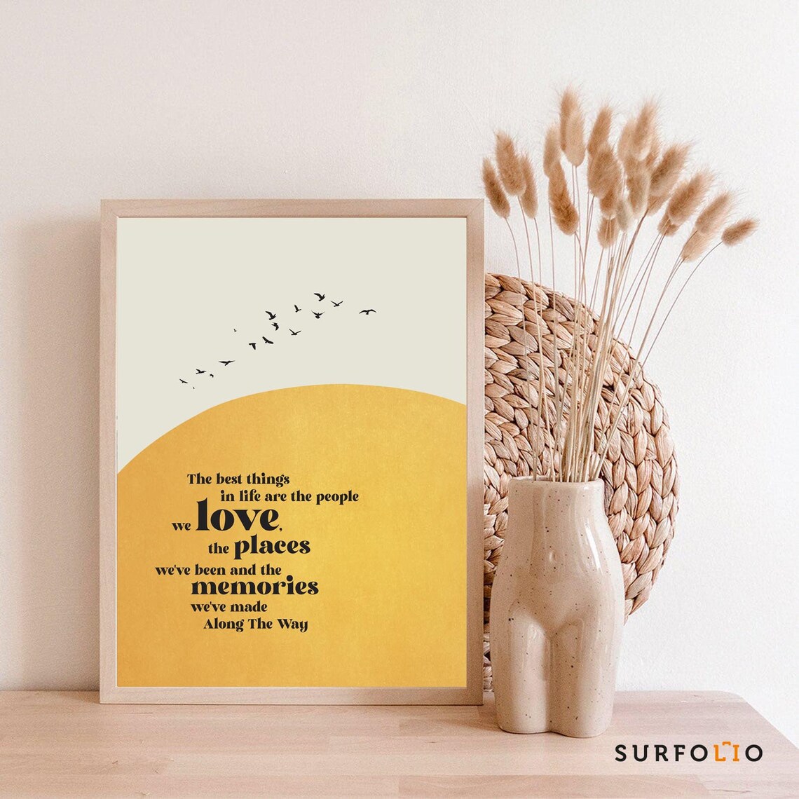 Sunrise Bird Print, Life Quotes Poster Print