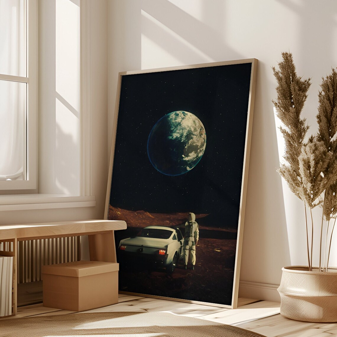 Far From Home Sci-Fi Retro Futurism Mars Poster - Image 2
