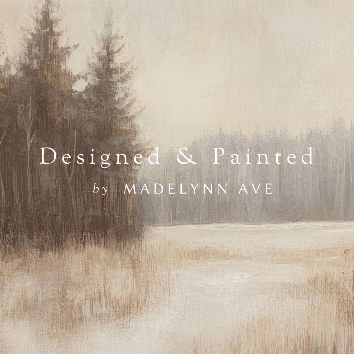 Miles To Go Winter Forest Landscape Neutral Canvas Fine Art Poster - Image 6