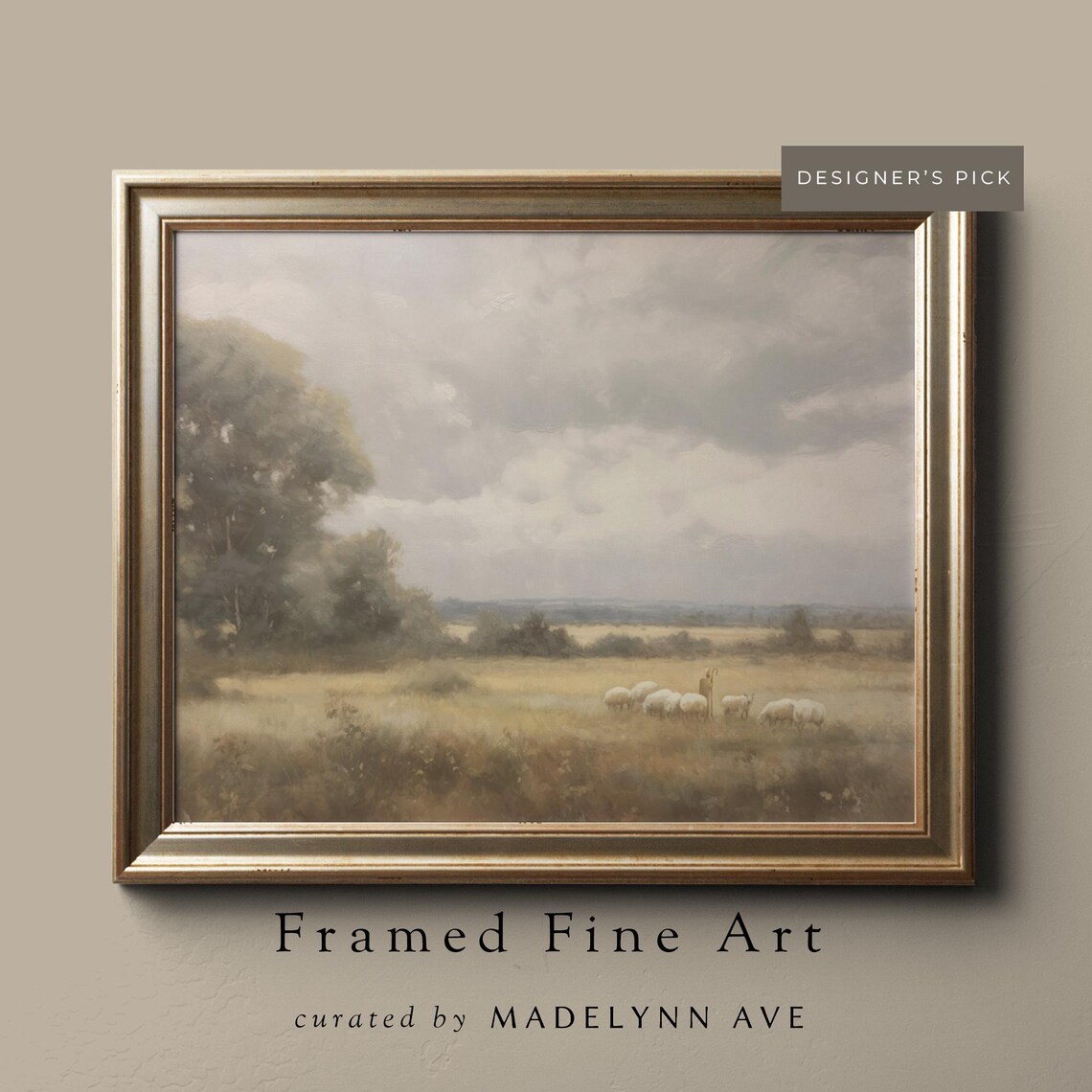 The Lord Is My Shepherd, Modern Christian Art Print