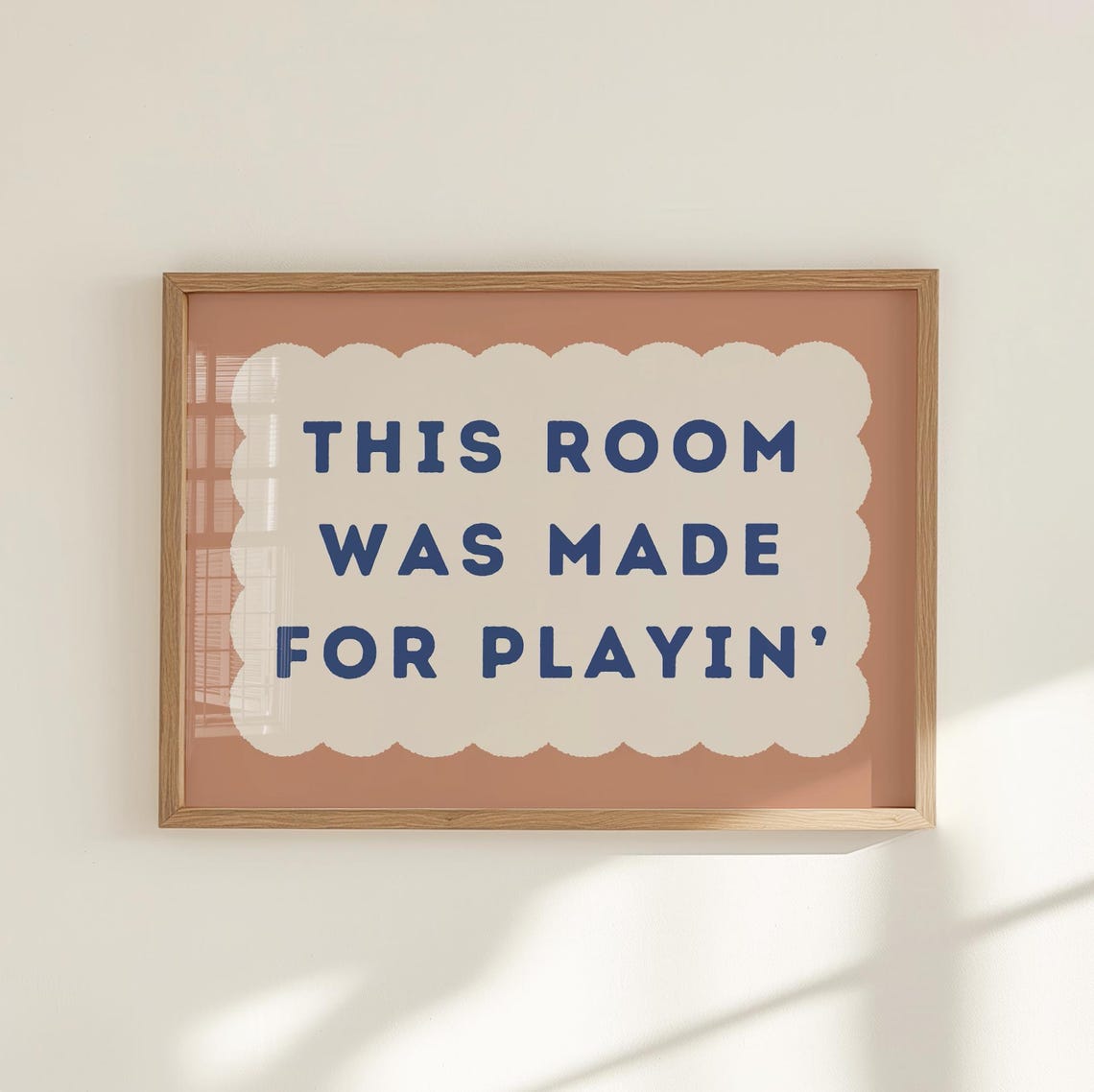 This Room Was Made for Playin Kids Playroom Quote Decor Wall Art
