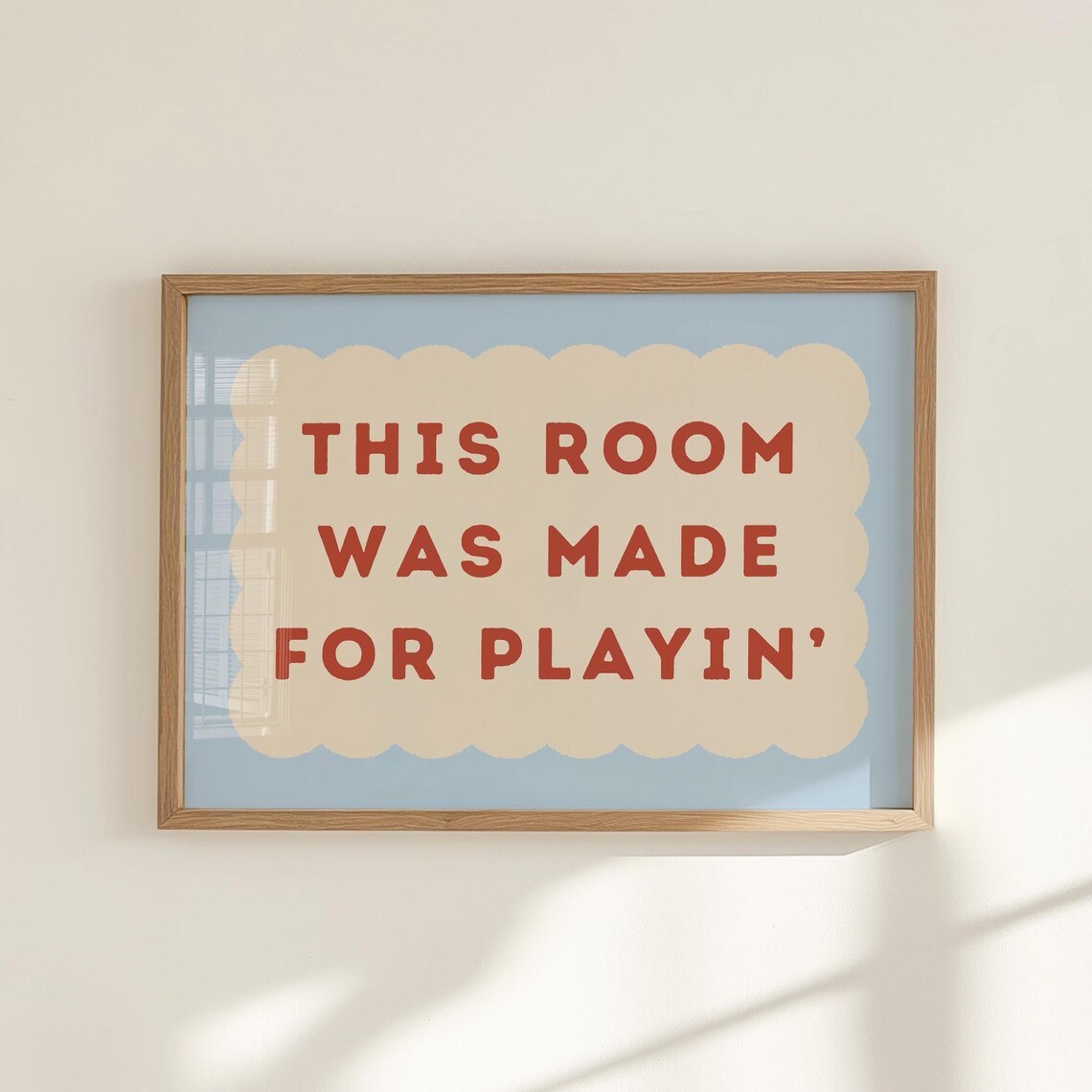 This Room Was Made For Playin Kids Art Print