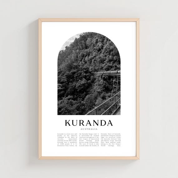 Kuranda Travel Poster Print Wall Art Australia City Gift Decor Cn75m