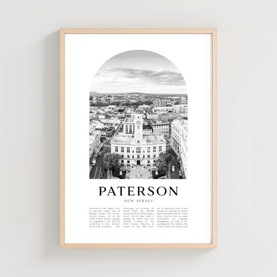 Paterson Travel Poster Print Wall Art New Jersey City Gift Decor Us175m