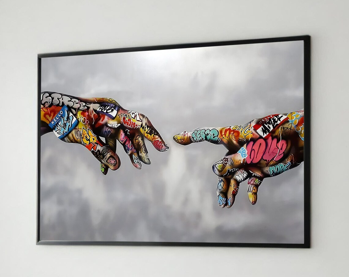 Graffiti Hands Creation, Urban Street Art Decor - Image 5