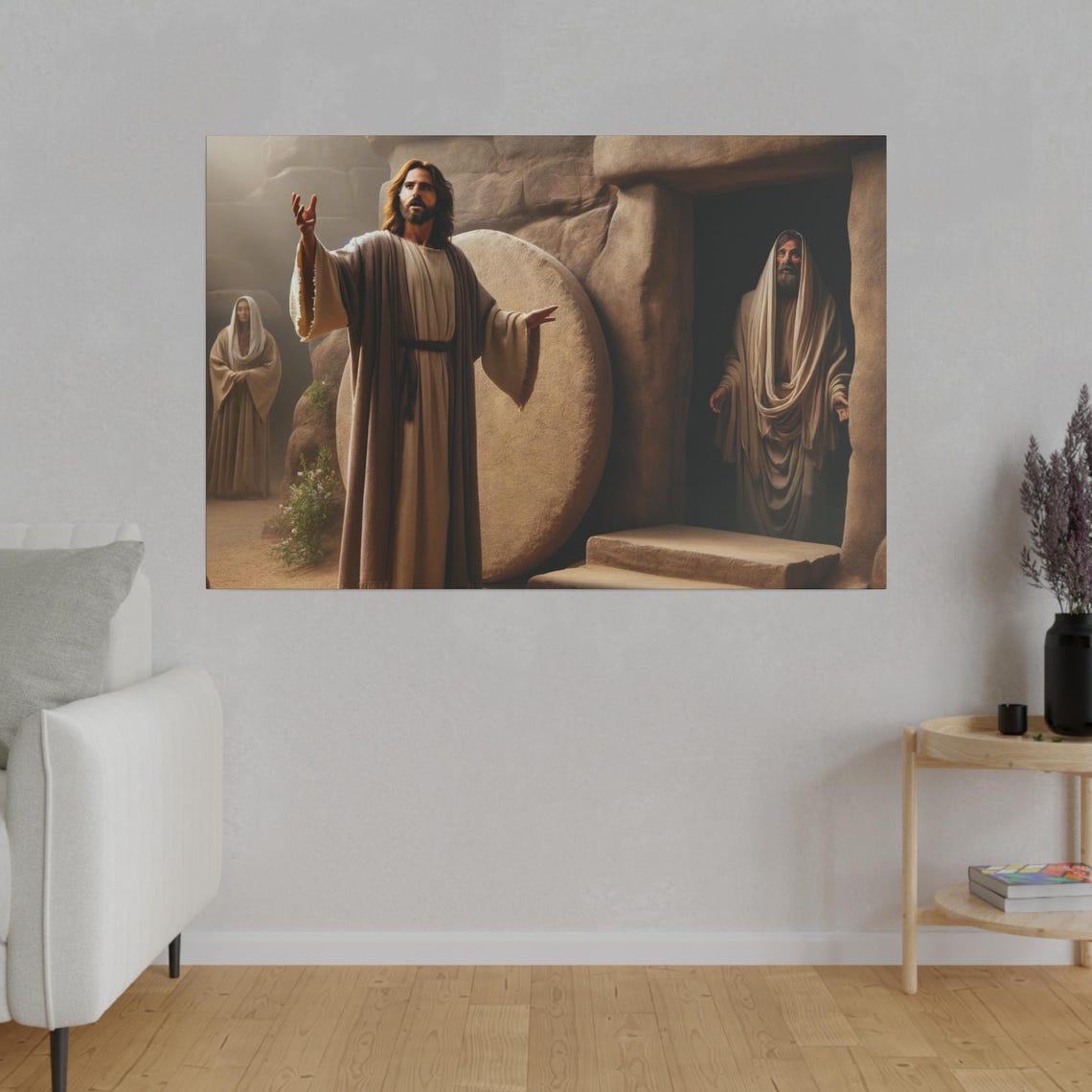 Jesus Raises Lazarus From The Tomb Christian Bible Miracle Poster - Image 4