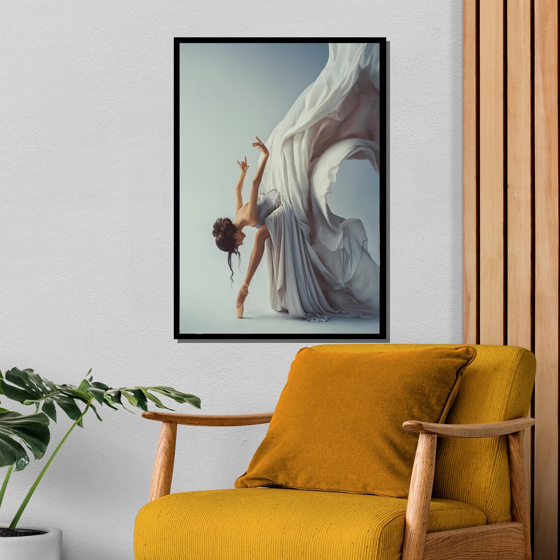Graceful Ballet Flow Art Print, Elegant Dance Decor - Image 4