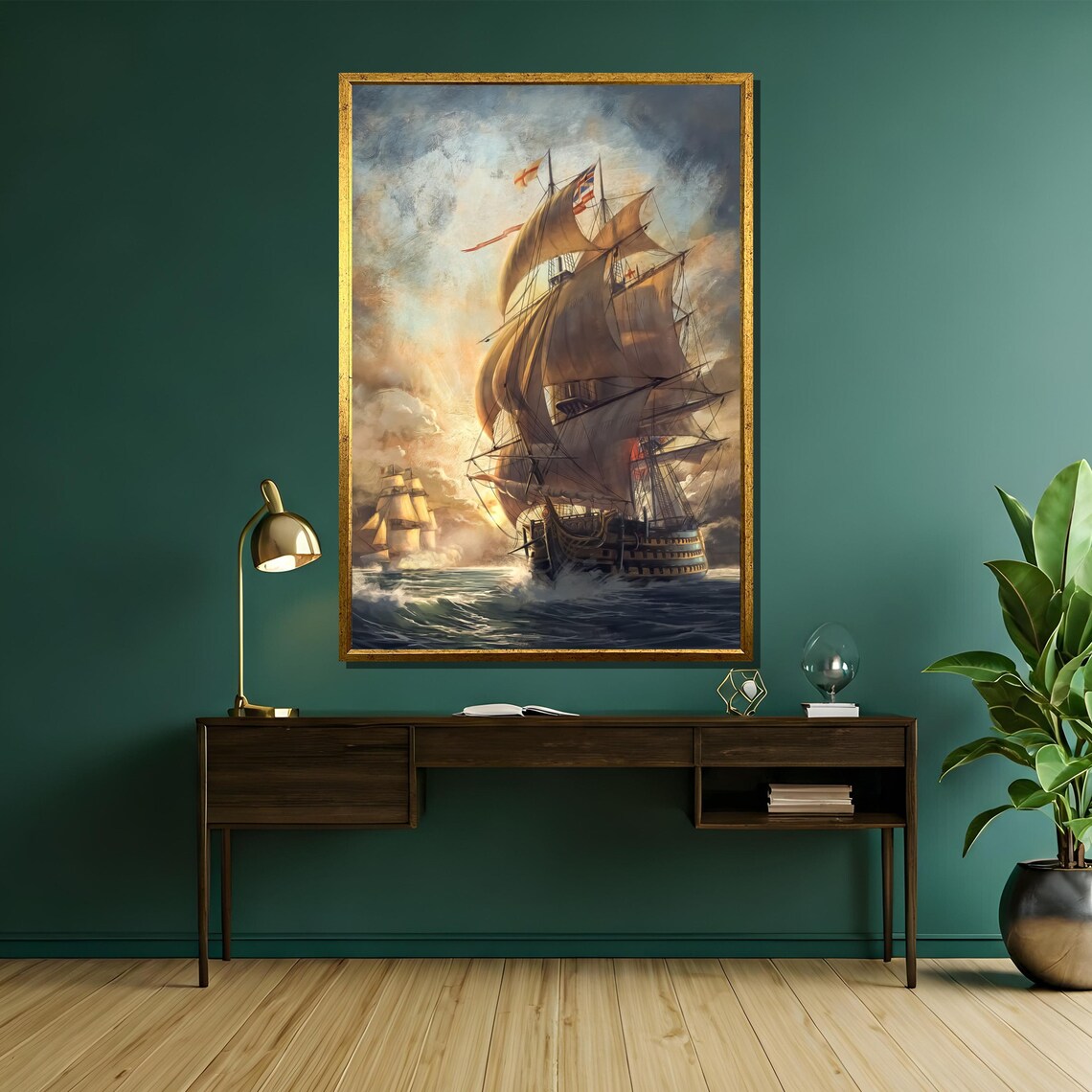 Historic Sailing Ship Vintage Maritime Art Print - Image 5