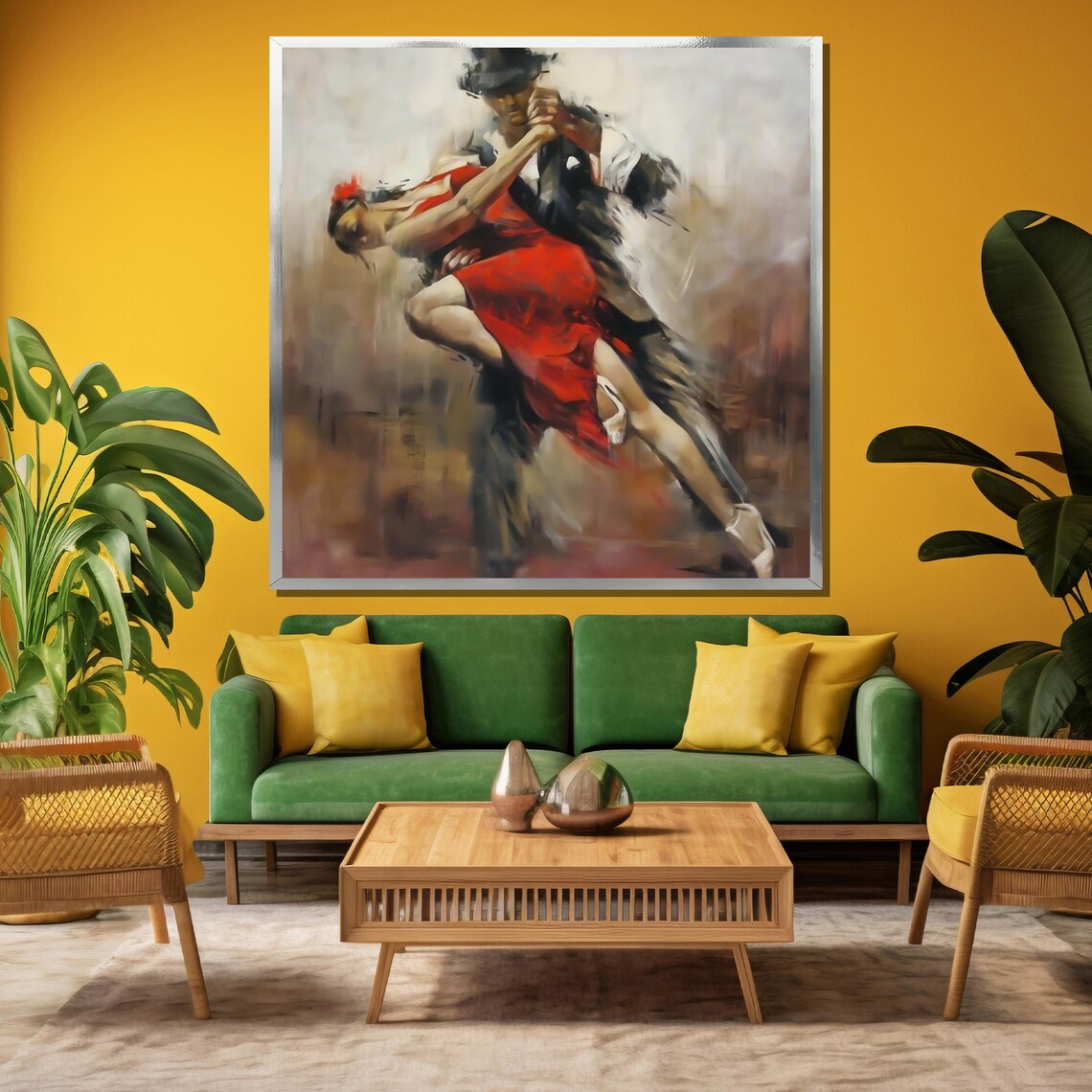 Passionate Tango Dance Painting, Elegant Decor - Image 3