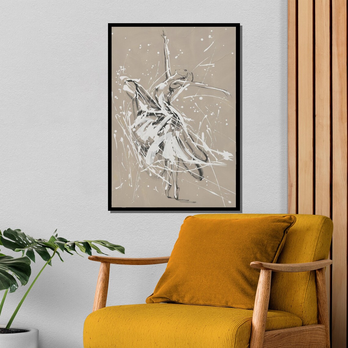 Abstract Ballerina, Modern Dance Wall Art Print - Image 4