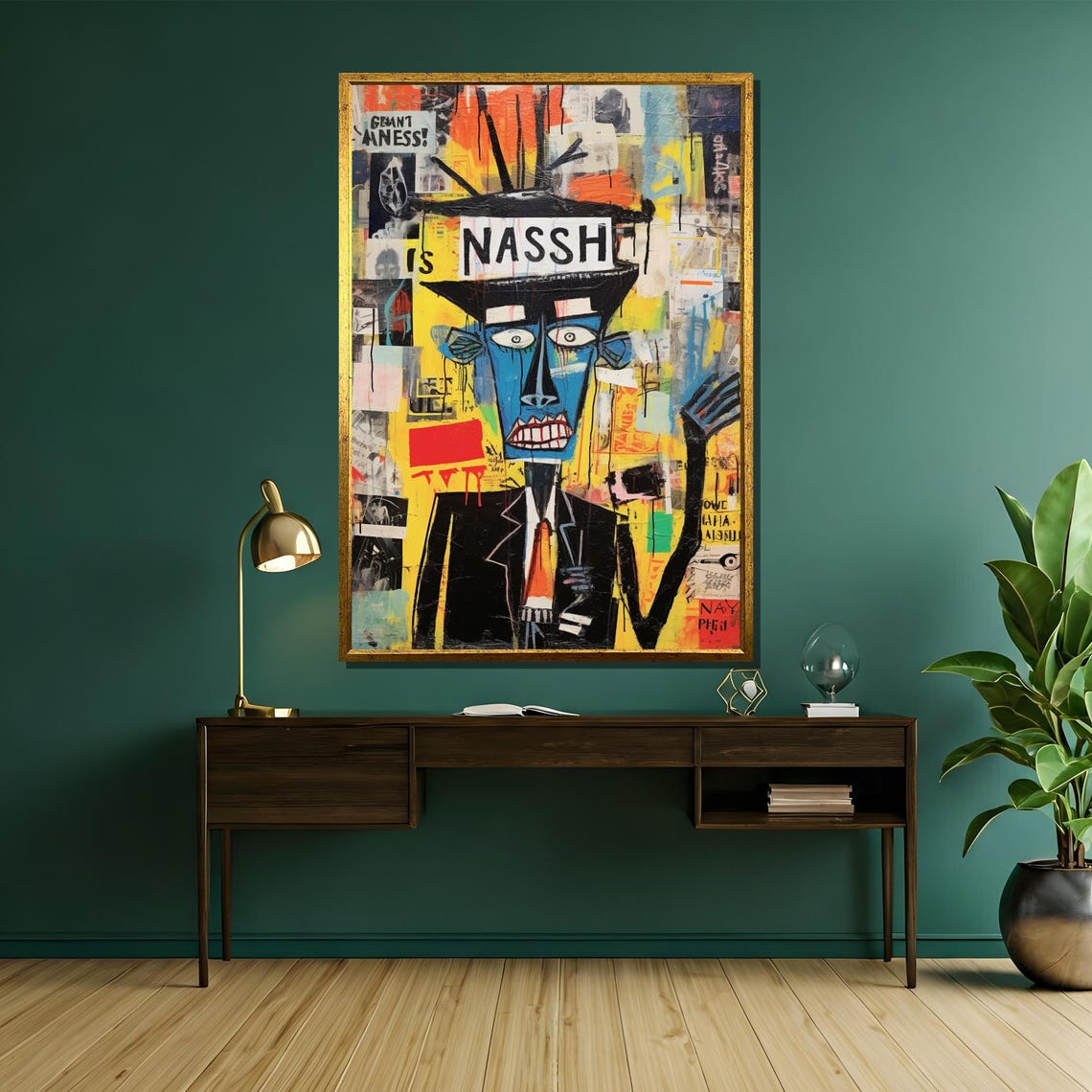 Neo Expressionist Graffiti Figure In Basquiat Style Art Poster - Image 5