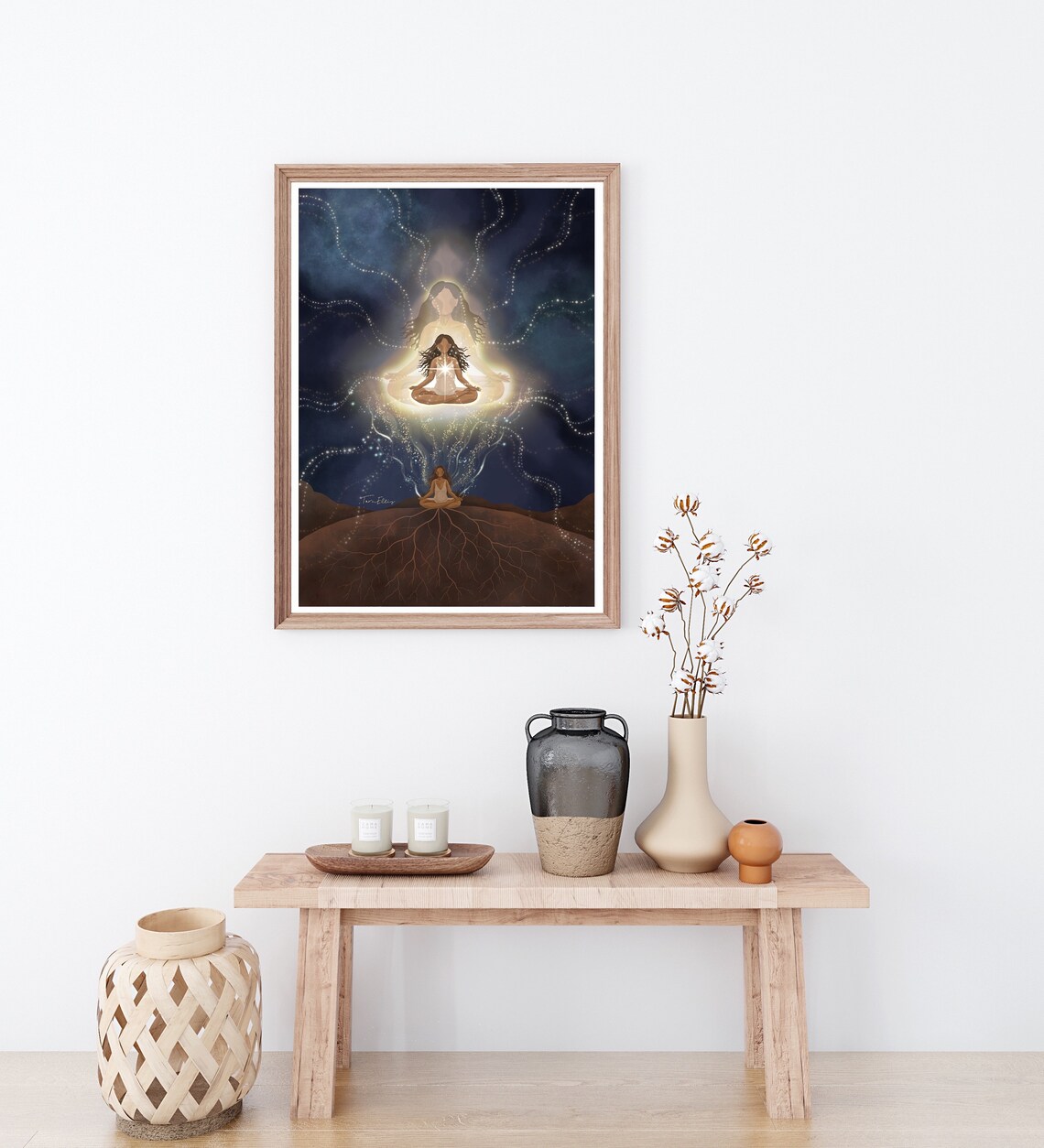 The Higher Self Spiritual Cosmic Art Print - Image 2