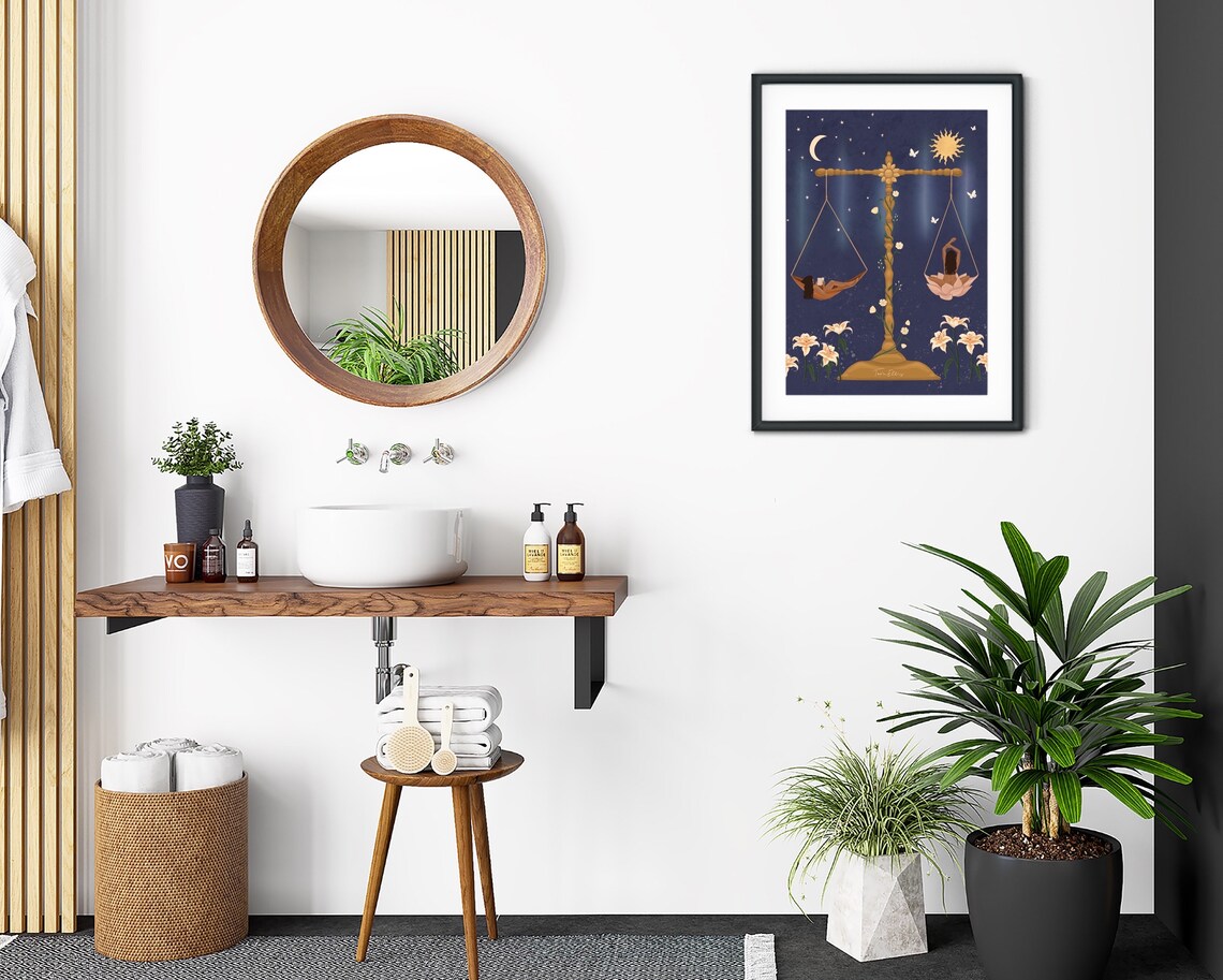 Balance Self Love Work Play Ethereal Art Print - Image 2
