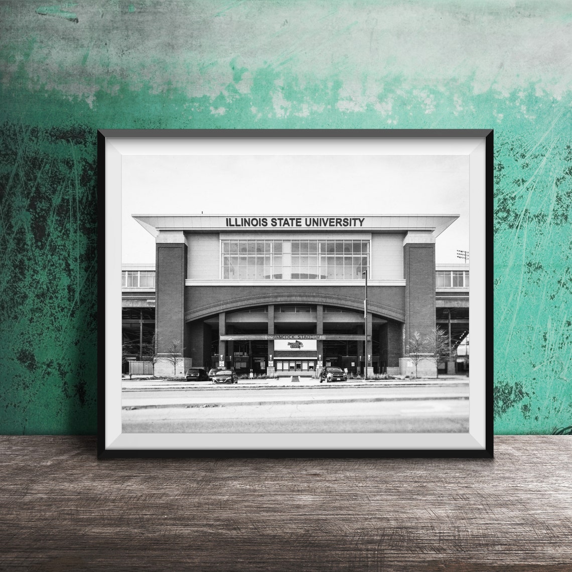 Illinois State University Hancock Stadium Campus Photography Poster - Image 2