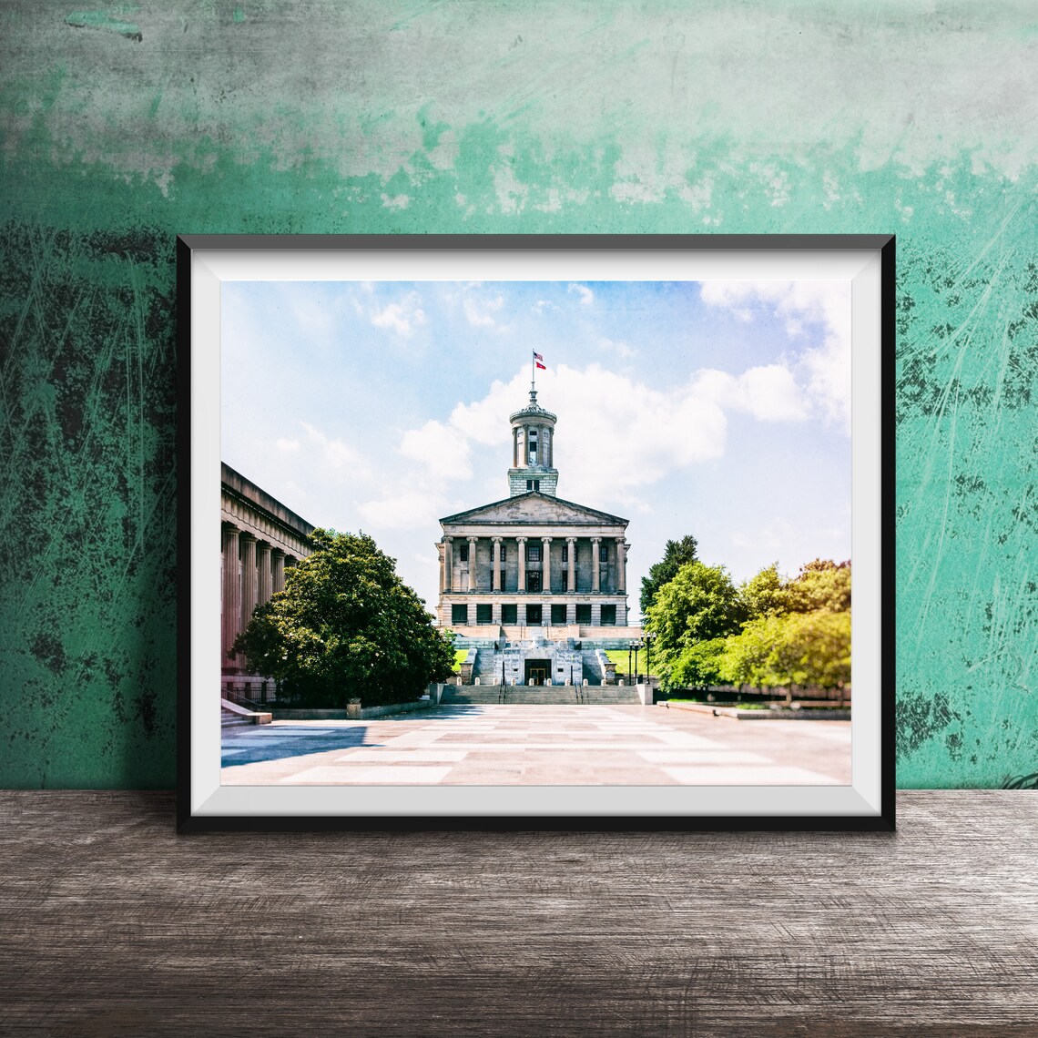 Tennessee State Capitol Building Travel Poster, Nashville - Image 3