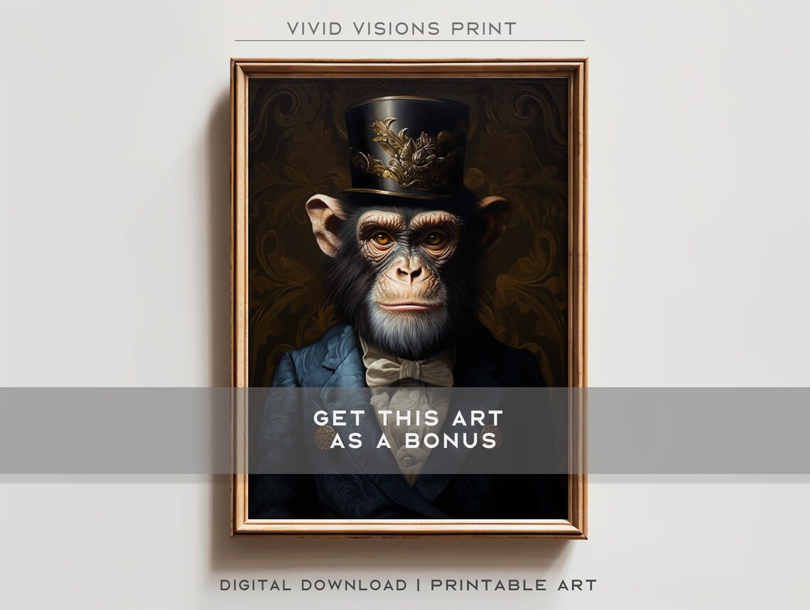 Vintage Aristocratic Capybara Portrait Art Print - Image 2
