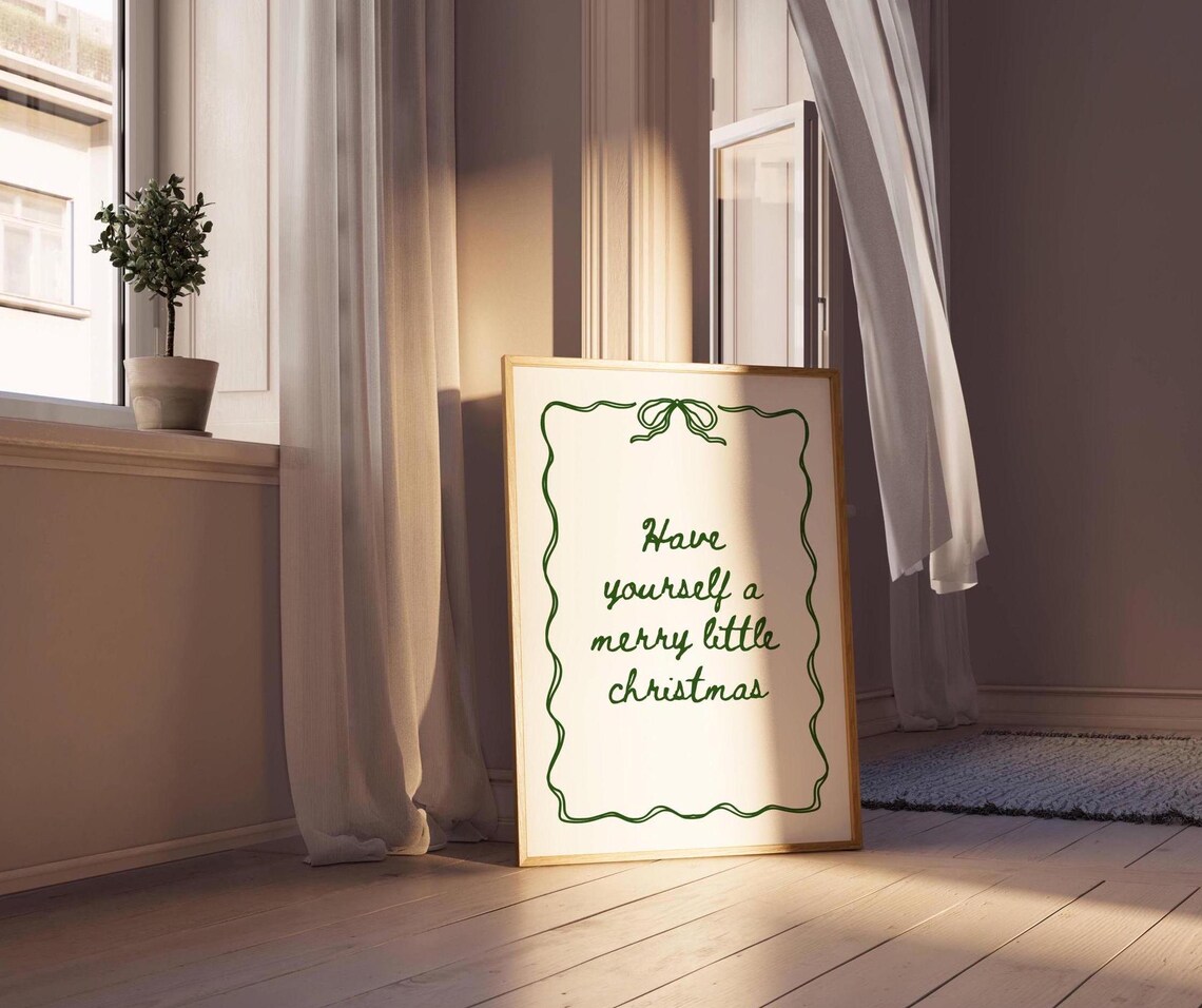 Have Yourself A Merry Little Christmas, Minimalist Art Print - Image 2