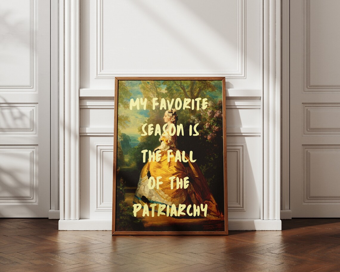 Fall Of The Patriarchy Feminist Quote Art Print - Image 4