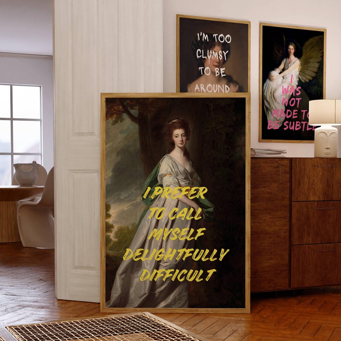 Altered Feminist Art Poster, Eclectic Maximalist Decor - Image 8