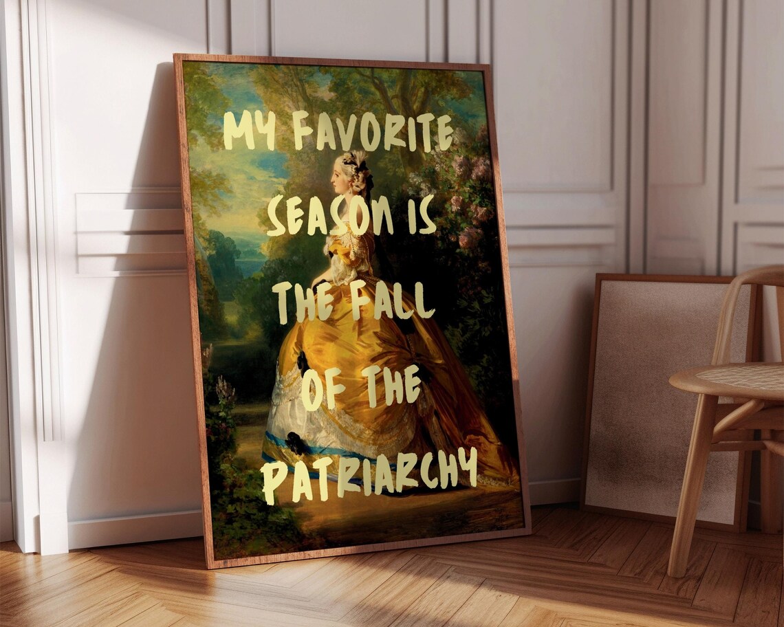 Fall Of The Patriarchy Feminist Quote Art Print - Image 8