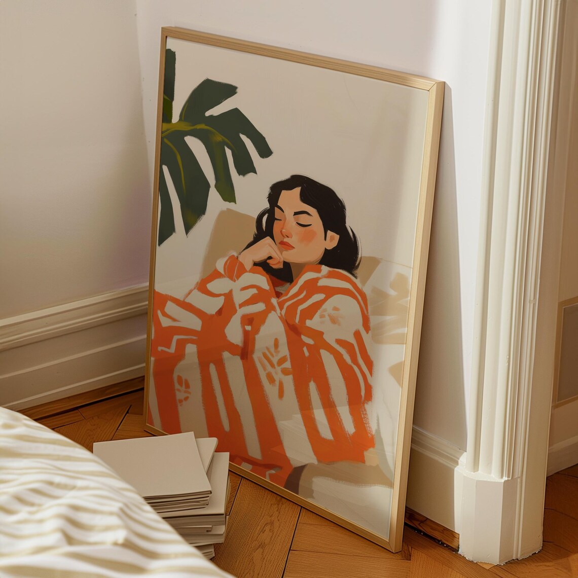 Abstract Woman, Contemporary Minimalist Artwork - Image 5