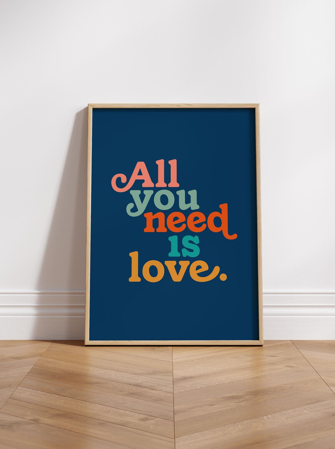 All You Need Is Love Quirky Wall Art Print
