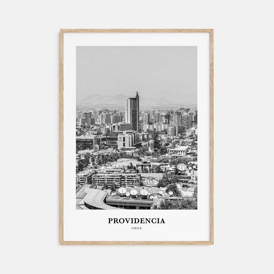 Providencia Chile Santiago Modern Skyline View Photography Poster