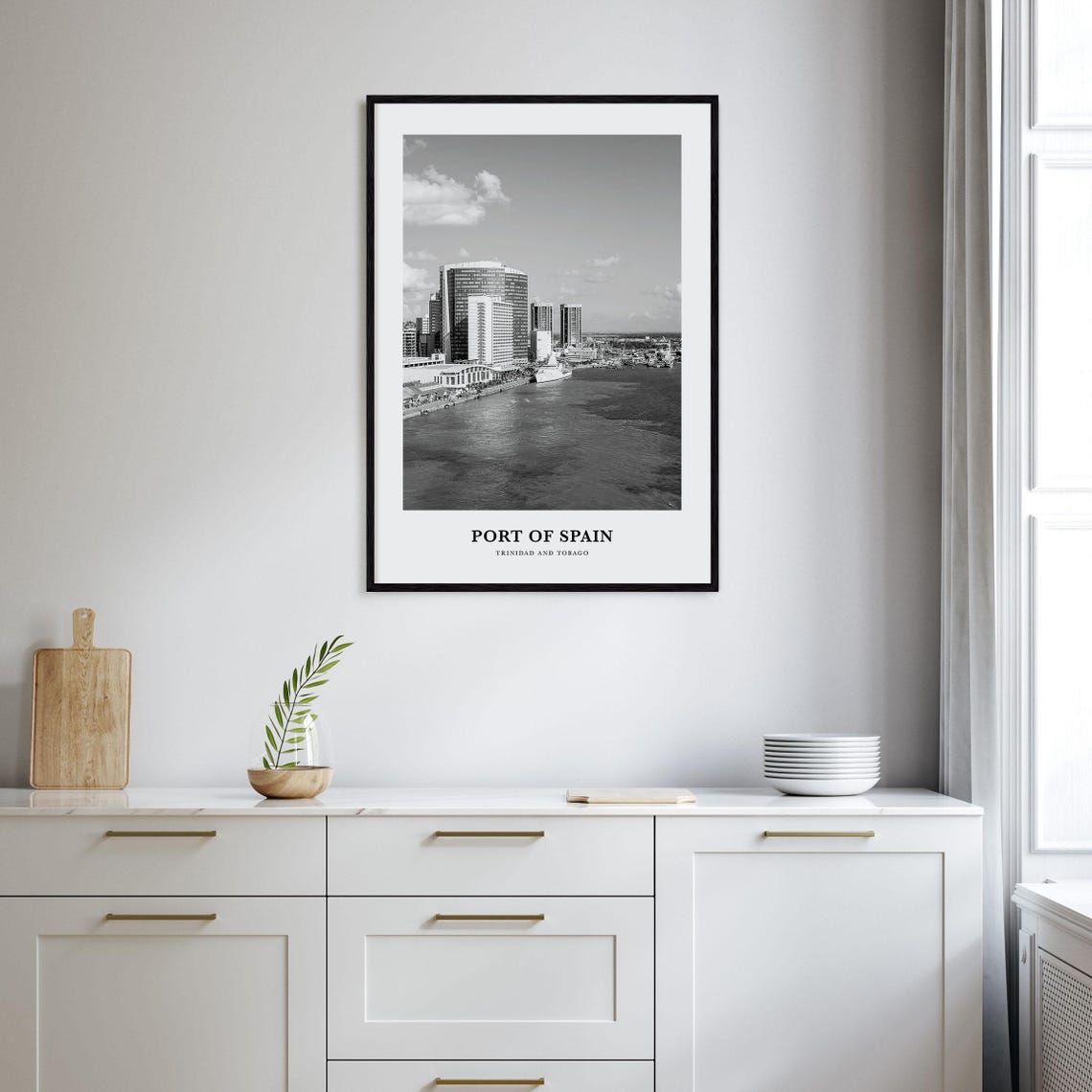 Port Of Spain Wall Art Port Of Spain Wall Decor Port Of Spain Poster Port Of Spain Home Decor Port Of Spain Travel Gift Travel Print - Image 2